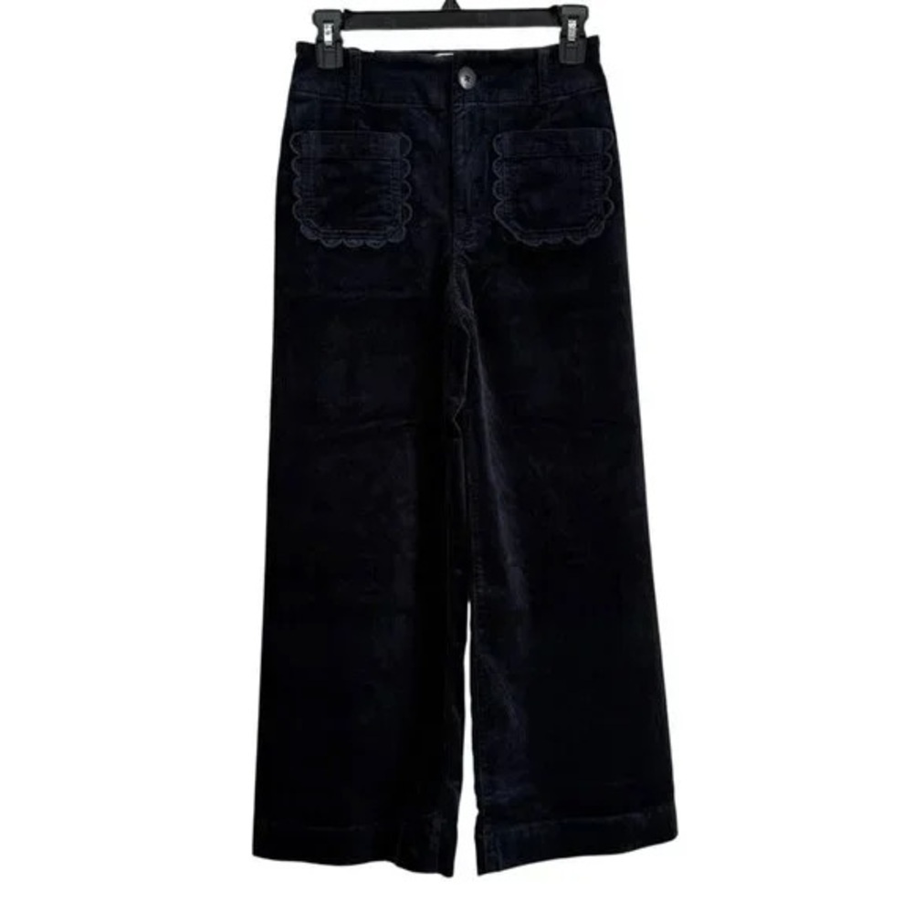 The Colette Scallop Pocket Corduroy Crop
Wide-Leg Pants by Maeve Sz 34 - Picture 4 of 4